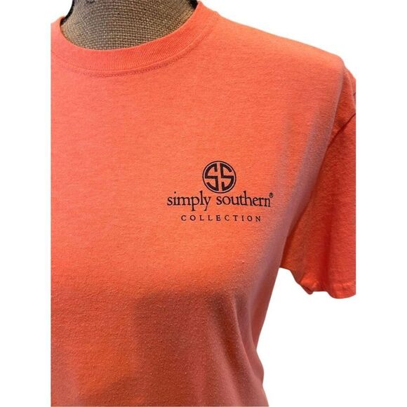 Simply Southern Women's M Orange Nautical Graphic T-Shirt Casual, Nautical - Picture 2 of 8
